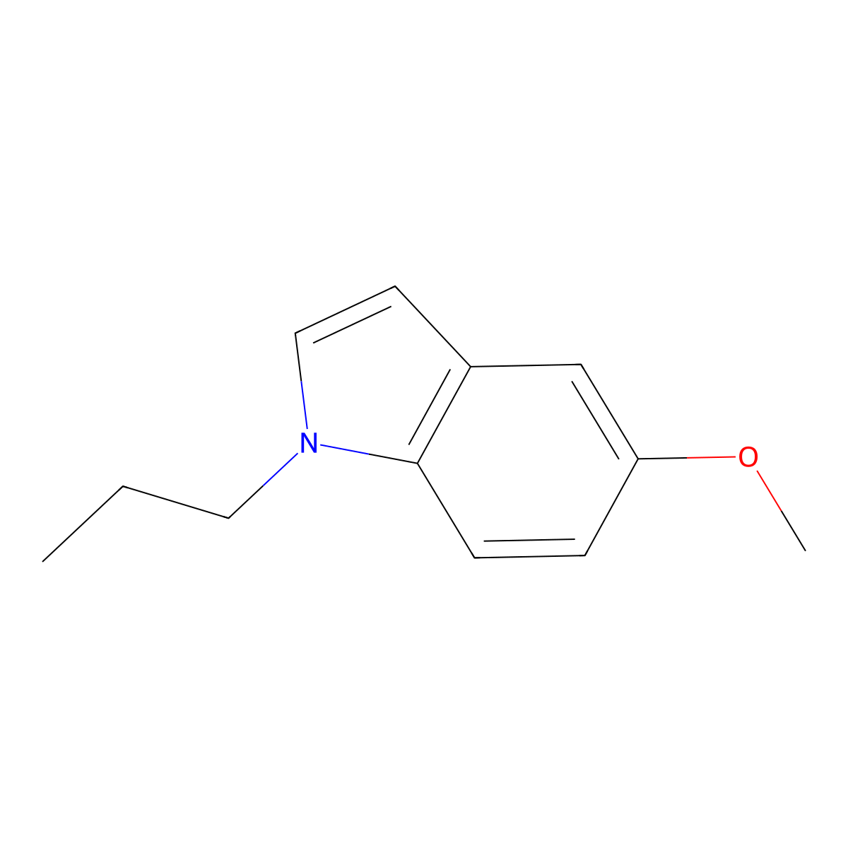 1H-Indole, 5-methoxy-1-propyl- molecular structure, CAS 1225221-50-0