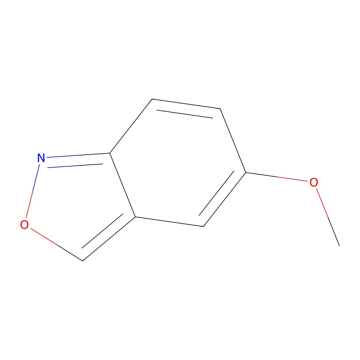 5-Methoxy-2,1-benzoxazole molecular structure, CAS 122528-39-6
