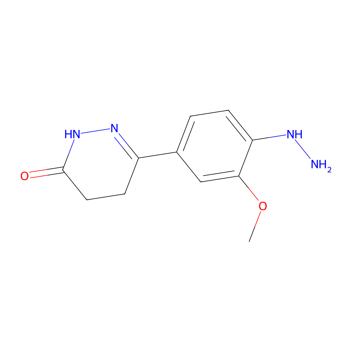 6-(4-Hydrazinyl-3-methoxyphenyl)-2,3,4,5-tetrahydropyridazin-3-one molecular structure, CAS 1225291-10-0