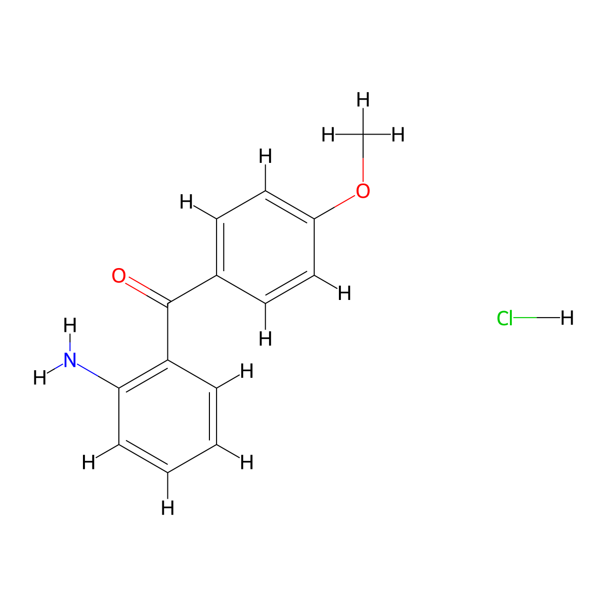 2-(4-Methoxybenzoyl)aniline hydrochloride molecular structure, CAS 1225326-61-3