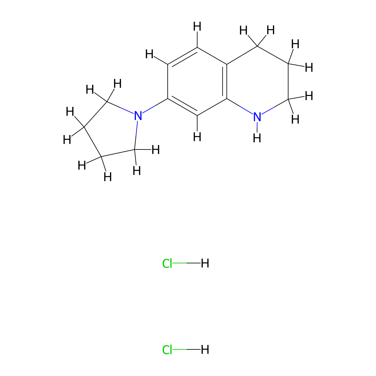 7-(Pyrrolidin-1-yl)-1,2,3,4-tetrahydroquinoline dihydrochloride molecular structure, CAS 1225337-91-6