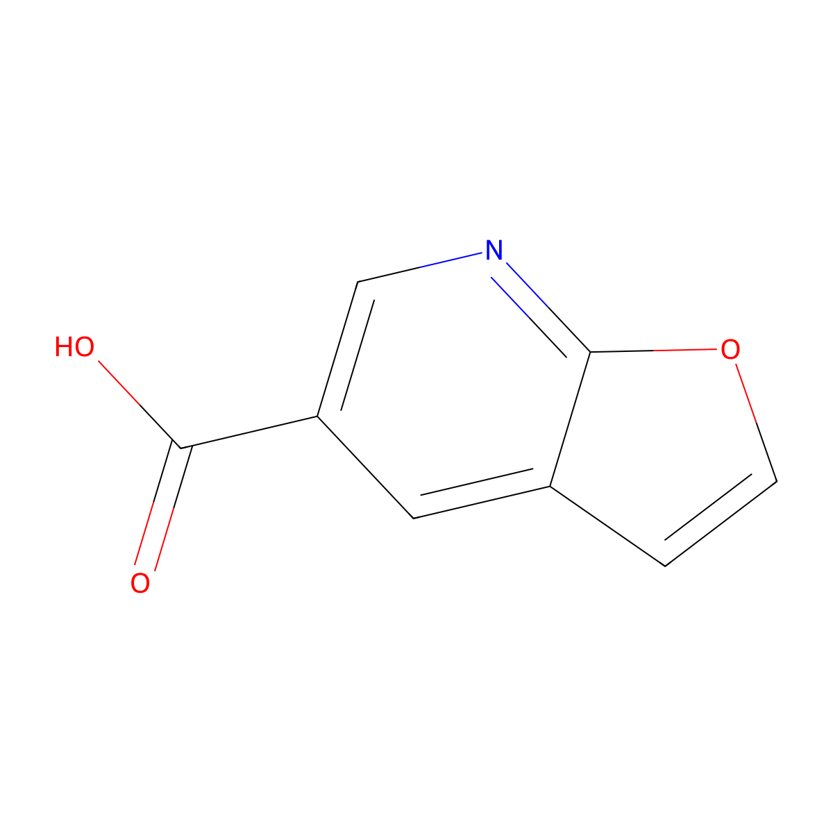 Furo[2,3-b]pyridine-5-carboxylic acid molecular structure, CAS 122534-94-5