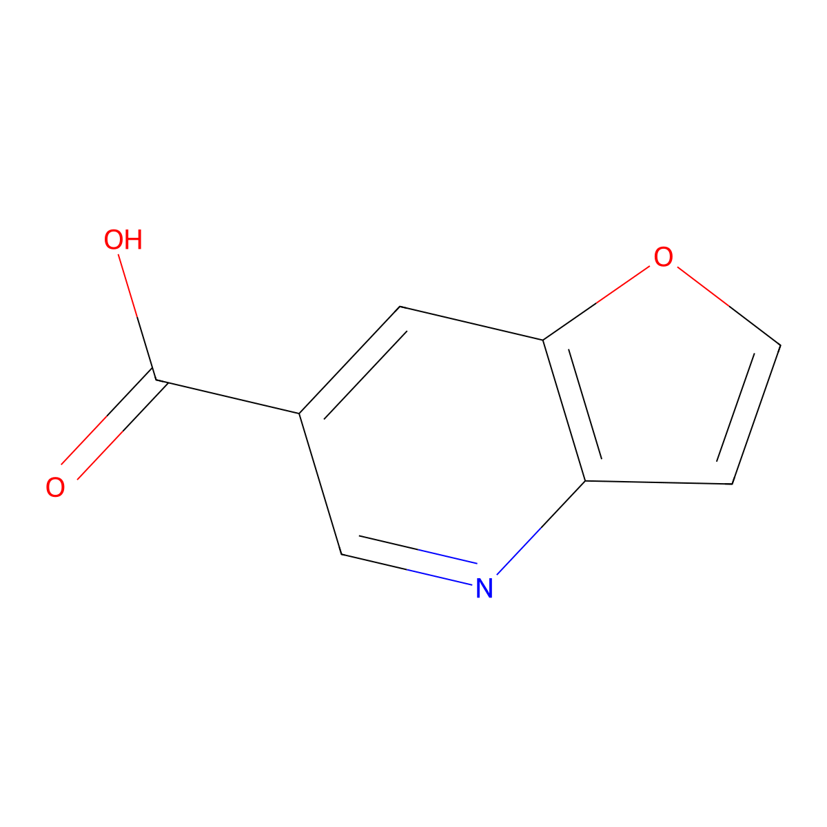 Furo[3,2-b]pyridine-6-carboxylic acid molecular structure, CAS 122535-04-0