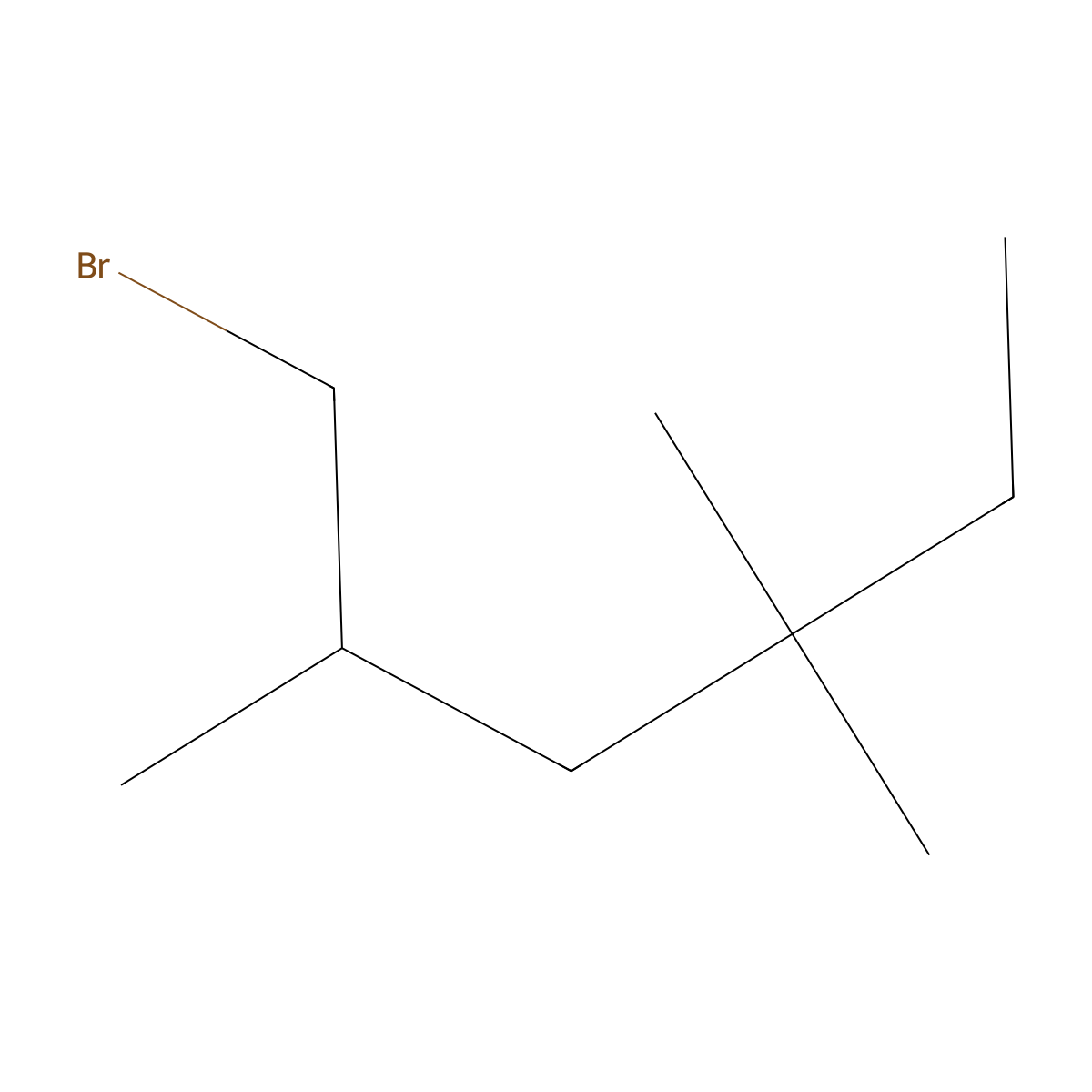 1-Bromo-2,4,4-trimethylhexane molecular structure, CAS 1225351-24-5