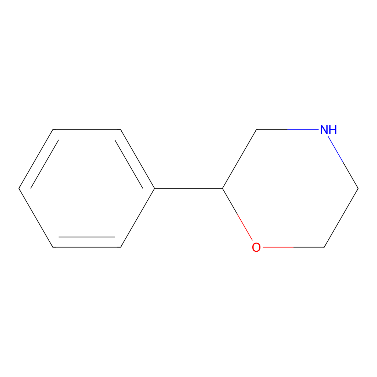 (R)-2-Phenylmorpholine molecular structure, CAS 1225376-02-2