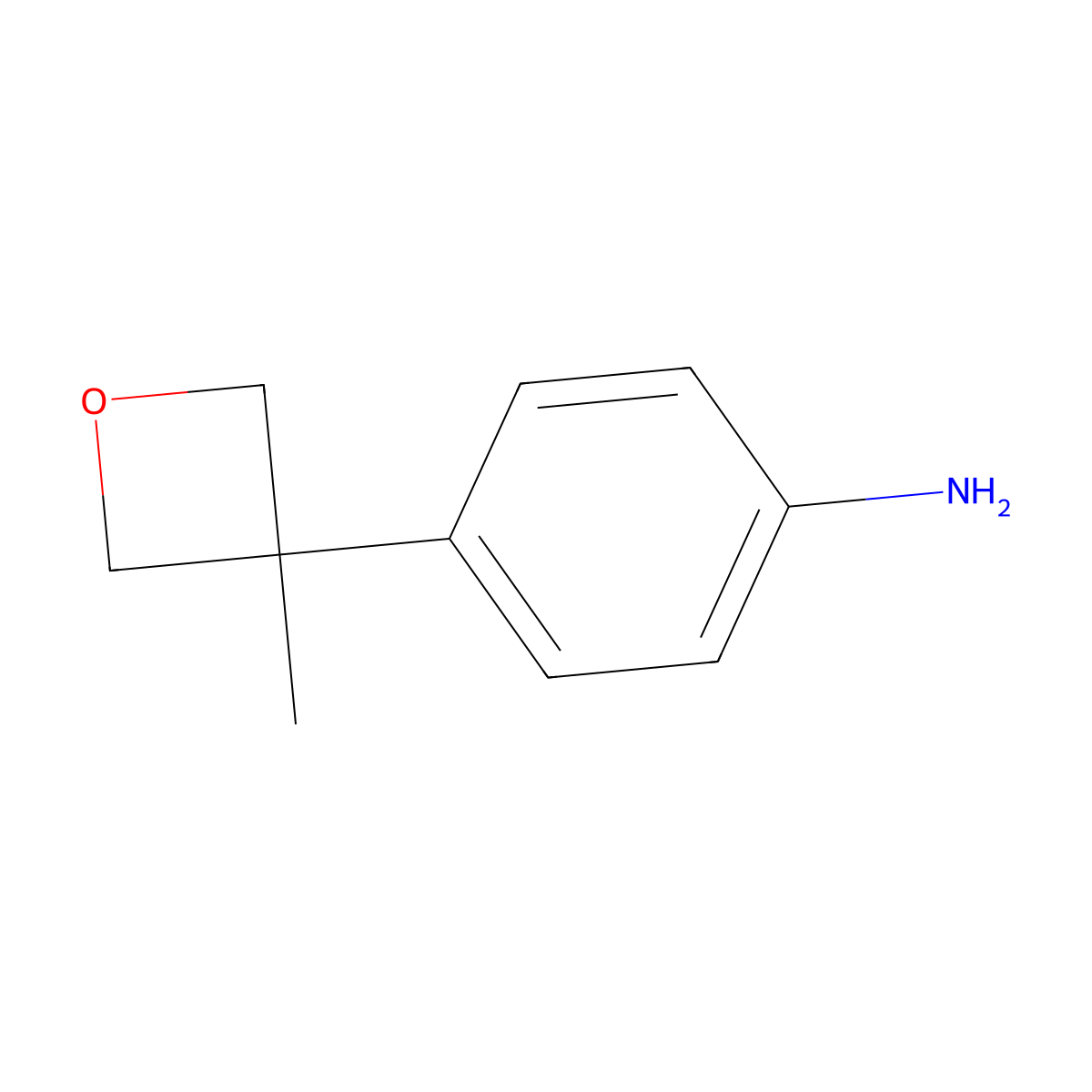 4-(3-Methyloxetan-3-yl)aniline molecular structure, CAS 1225380-12-0