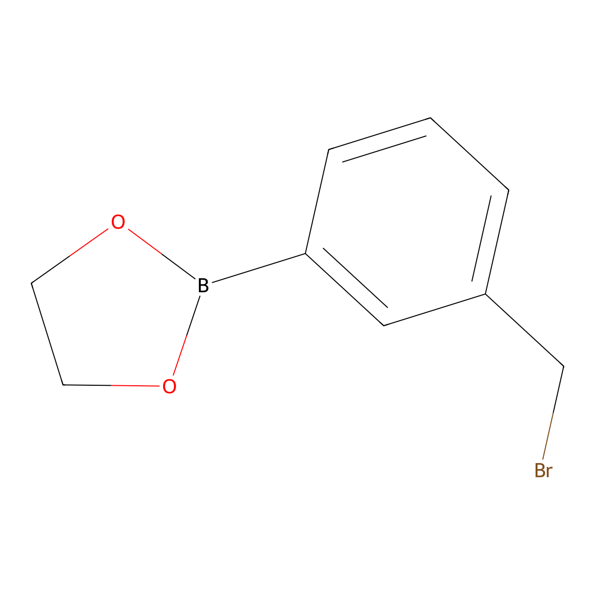 2-(3-(Bromomethyl)phenyl)-1,3,2-dioxaborolane molecular structure, CAS 1225388-28-2