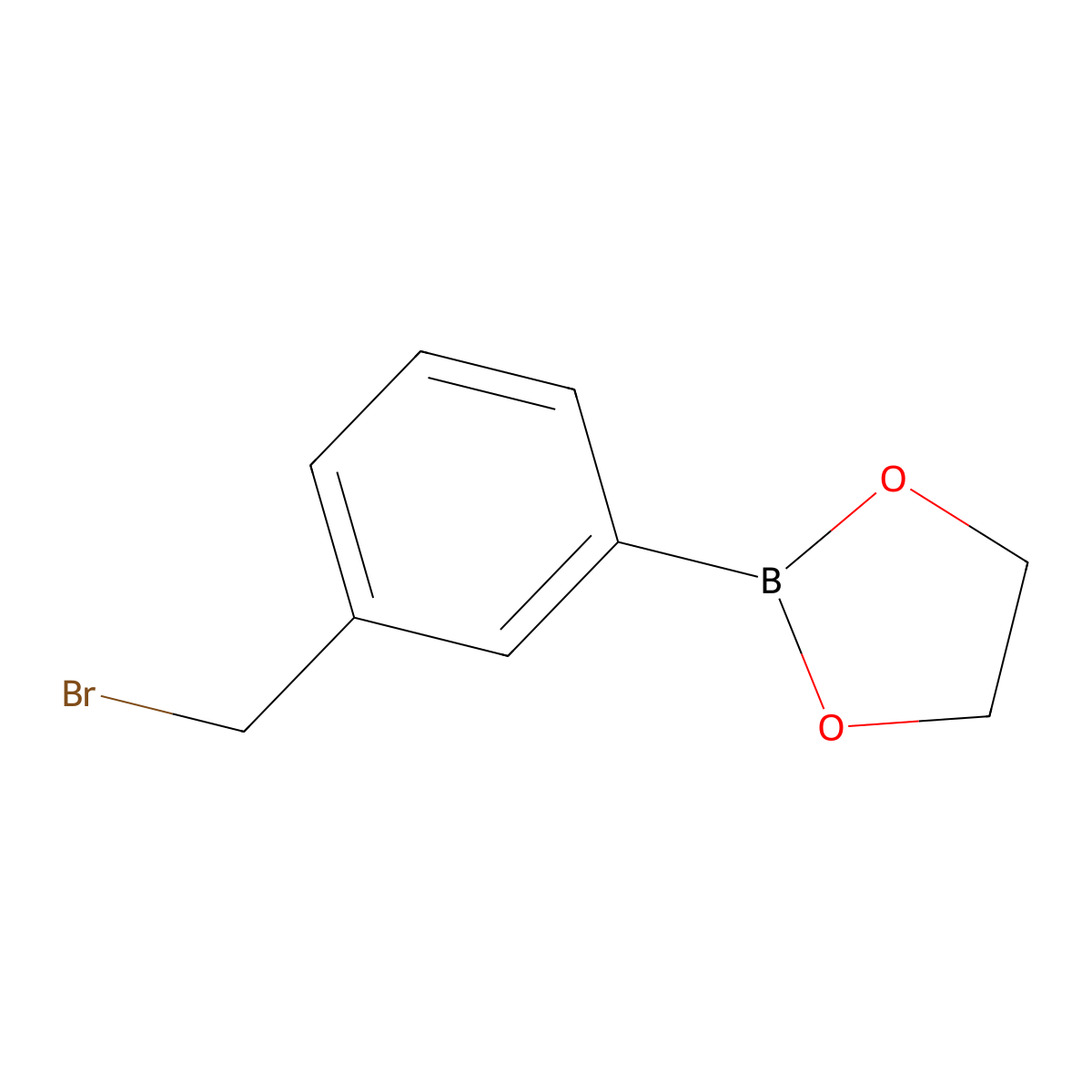 2-(3-(Bromomethyl)phenyl)-1,3,2-dioxaborolane molecular structure, CAS 1225388-28-2