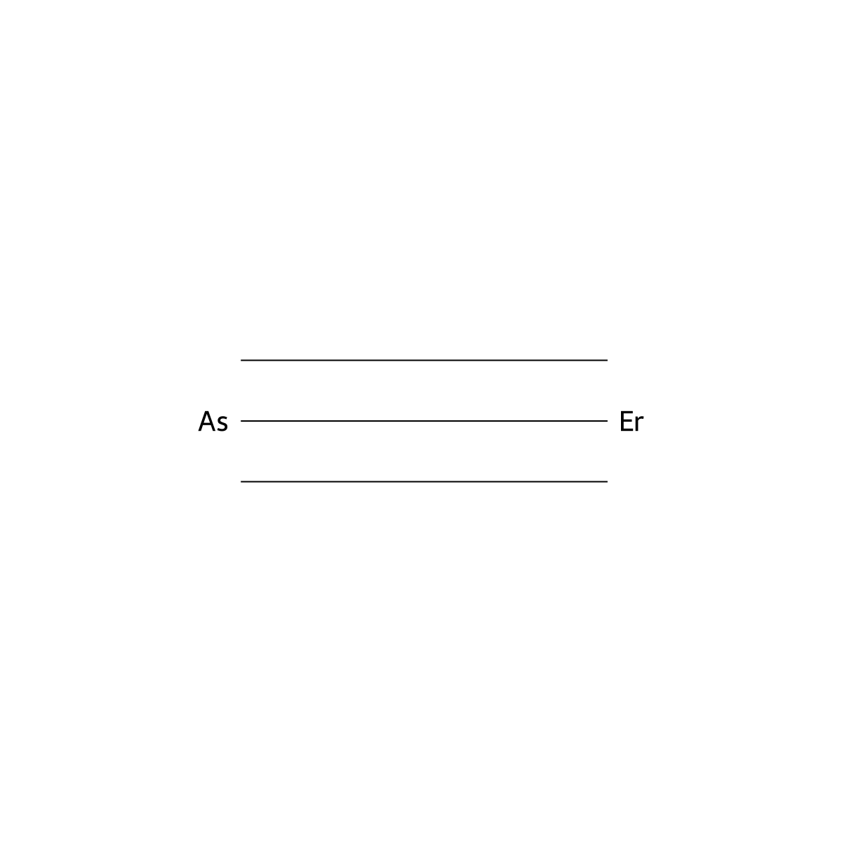 Erbium arsenide (ErAs) molecular structure, CAS 12254-88-5
