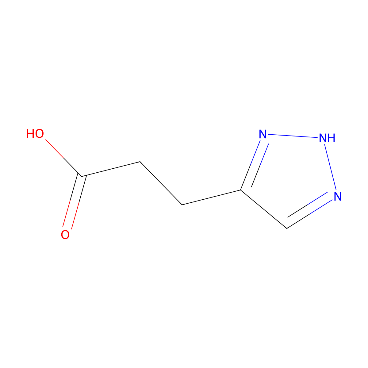 3-(1H-1,2,3-Triazol-4-yl)propanoic acid molecular structure, CAS 1225439-19-9