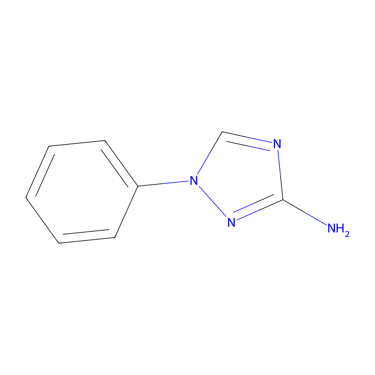 1-phenyl-1H-1,2,4-triazol-3-amine molecular structure, CAS 1225444-76-7