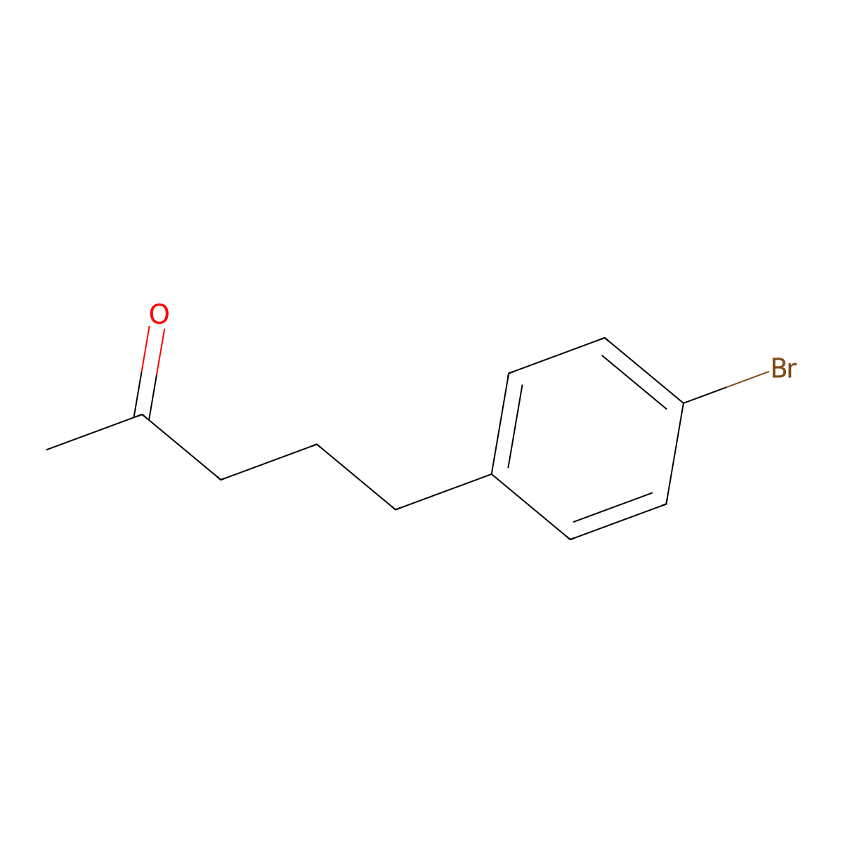 5-(4-Bromophenyl)pentan-2-one molecular structure, CAS 1225493-45-7