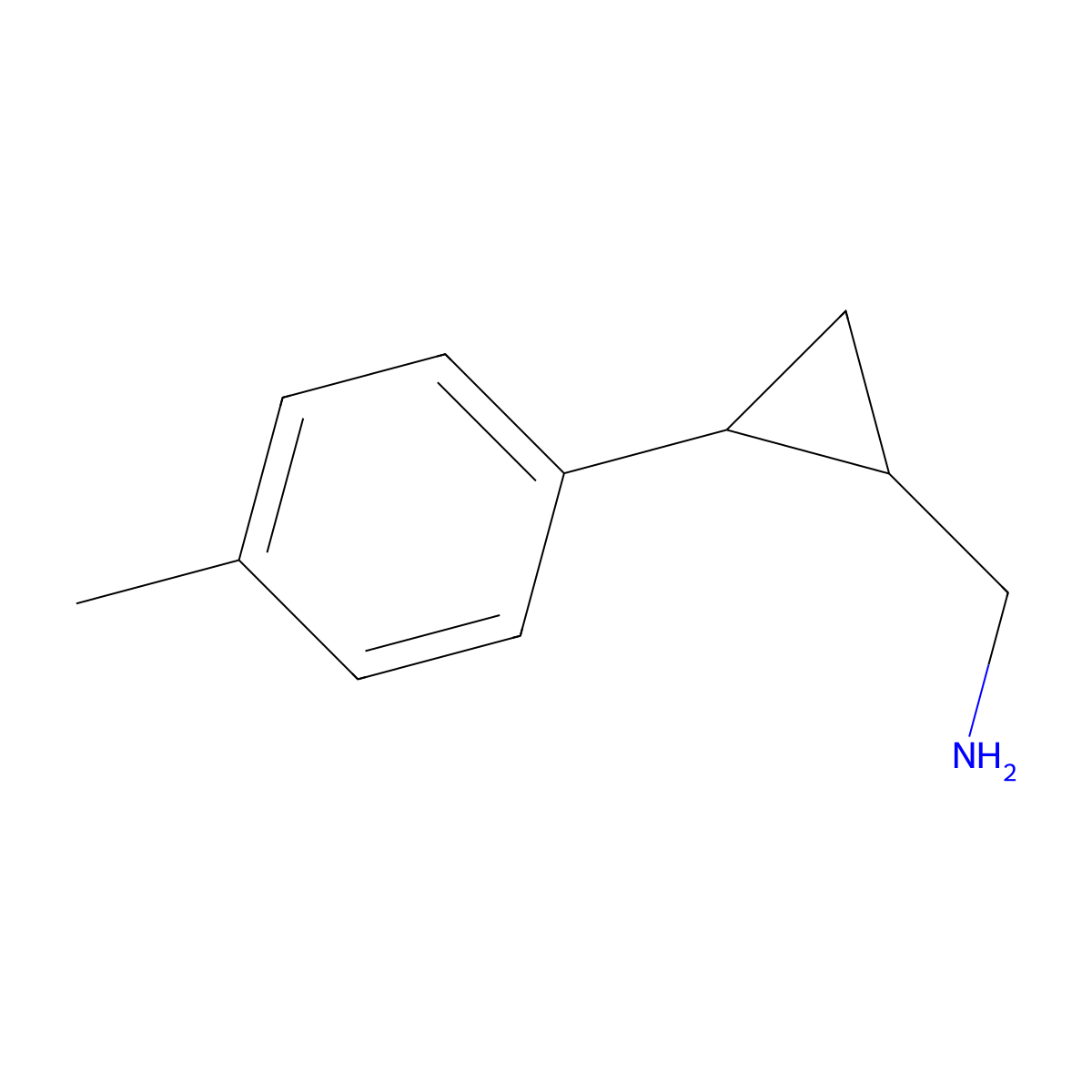 (2-(P-tolyl)cyclopropyl)methanamine molecular structure, CAS 1225498-94-1