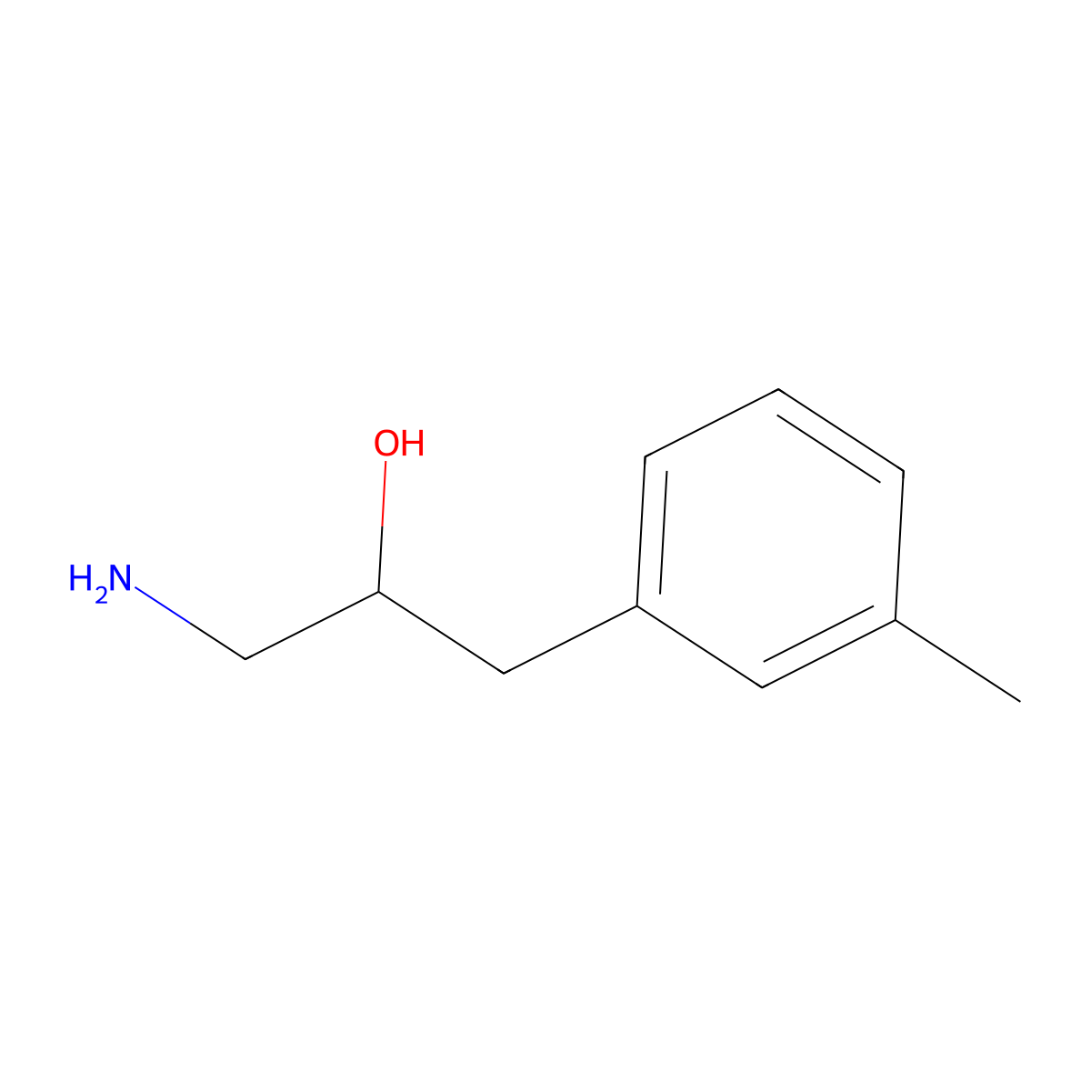 1-Amino-3-(3-methylphenyl)propan-2-ol molecular structure, CAS 1225499-35-3