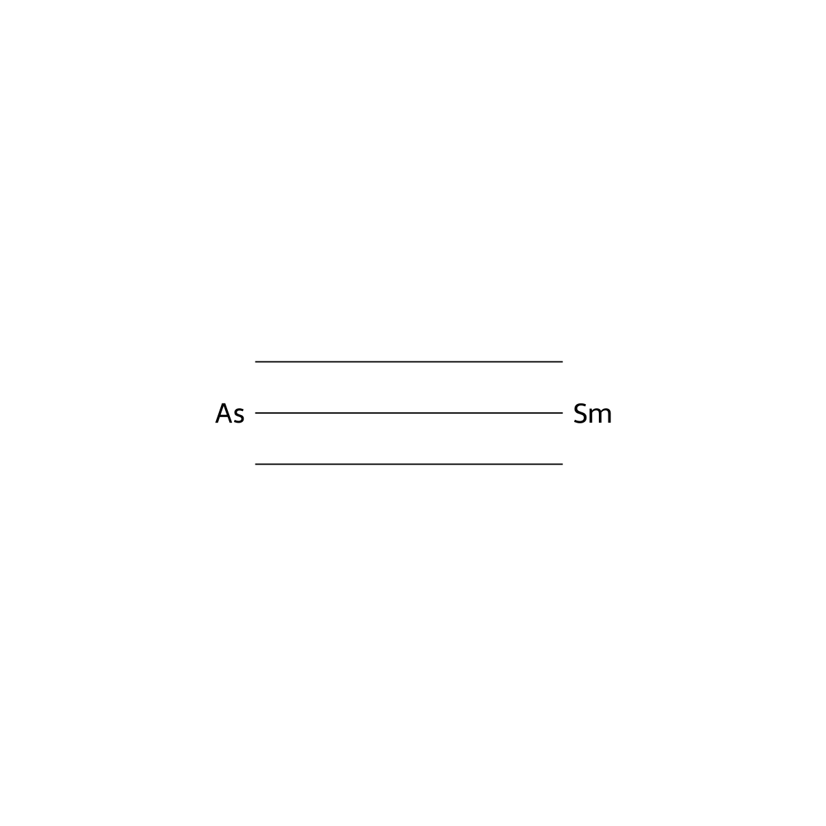 Samarium arsenide (SmAs) molecular structure, CAS 12255-39-9