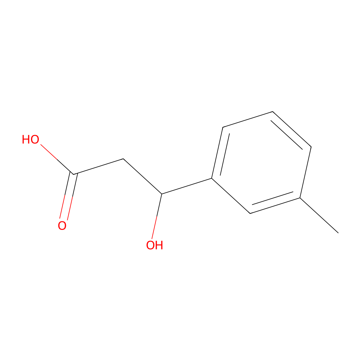 3-Hydroxy-3-(m-tolyl)propanoic acid molecular structure, CAS 1225500-11-7
