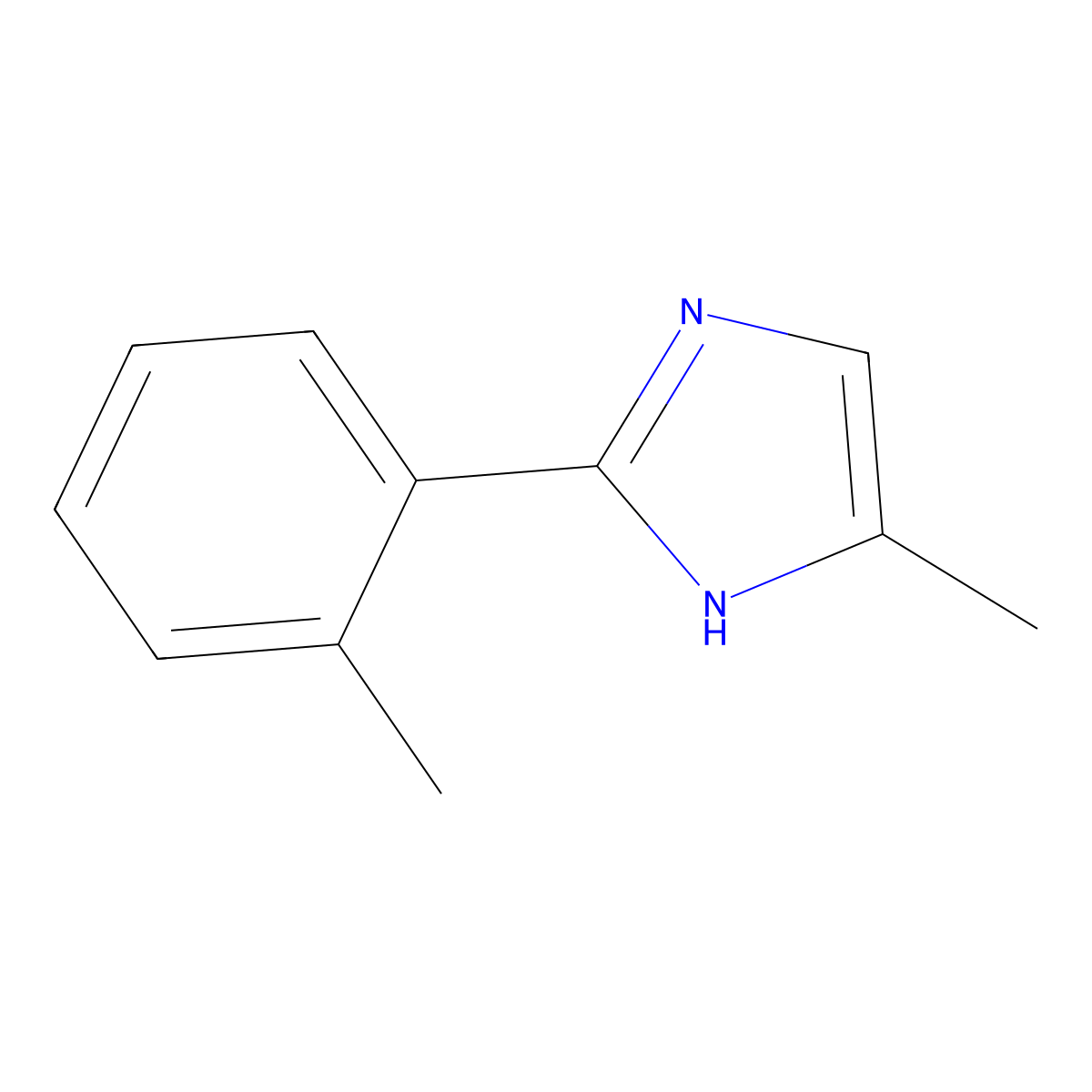 5-Methyl-2-(o-tolyl)-1H-imidazole molecular structure, CAS 1225500-60-6