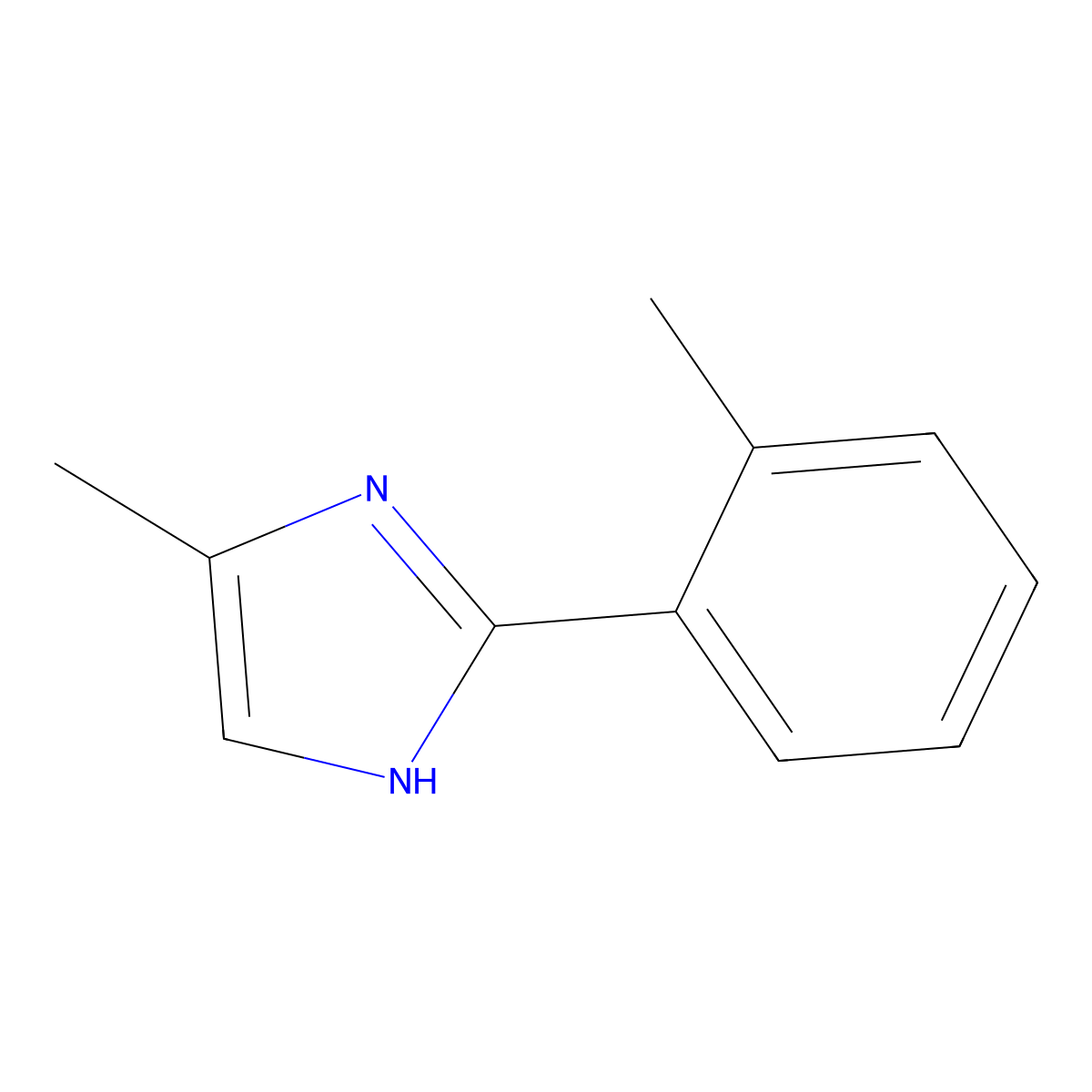 5-Methyl-2-(o-tolyl)-1H-imidazole molecular structure, CAS 1225500-60-6