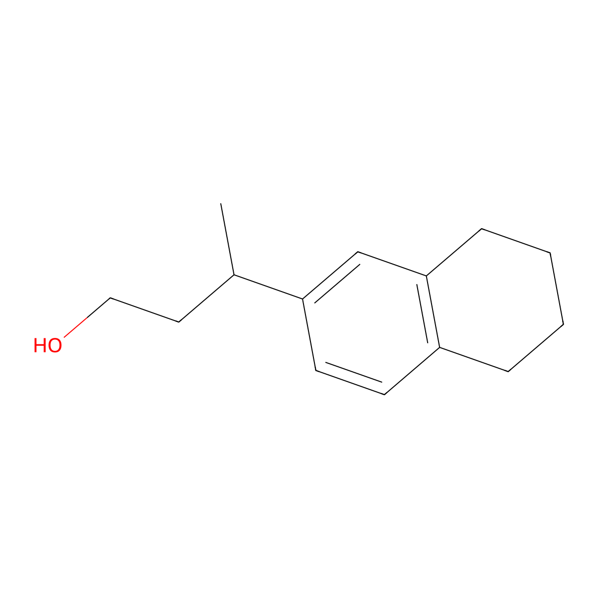 3-(5,6,7,8-Tetrahydronaphthalen-2-yl)butan-1-ol molecular structure, CAS 1225500-91-3