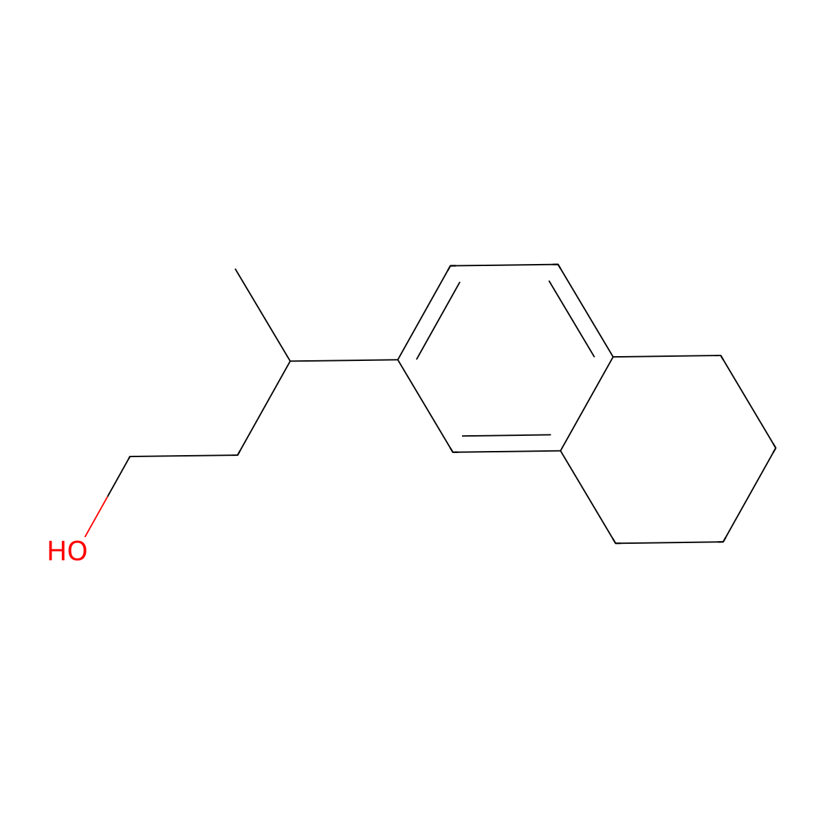 3-(5,6,7,8-Tetrahydronaphthalen-2-yl)butan-1-ol molecular structure, CAS 1225500-91-3