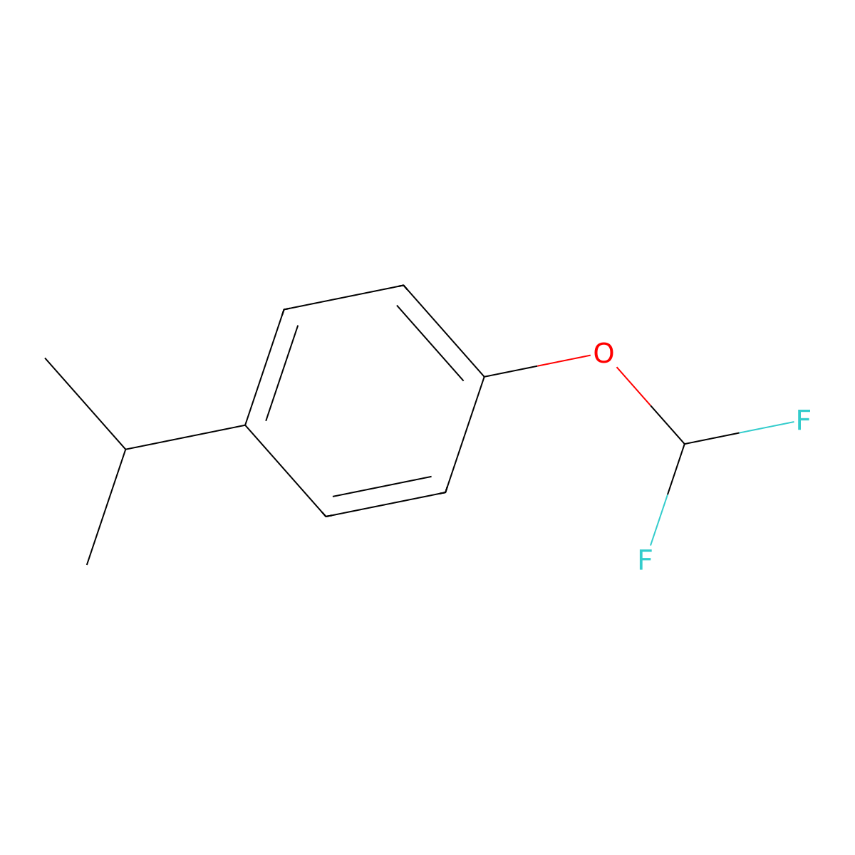 1-(Difluoromethoxy)-4-isopropylbenzene molecular structure, CAS 1225502-58-8
