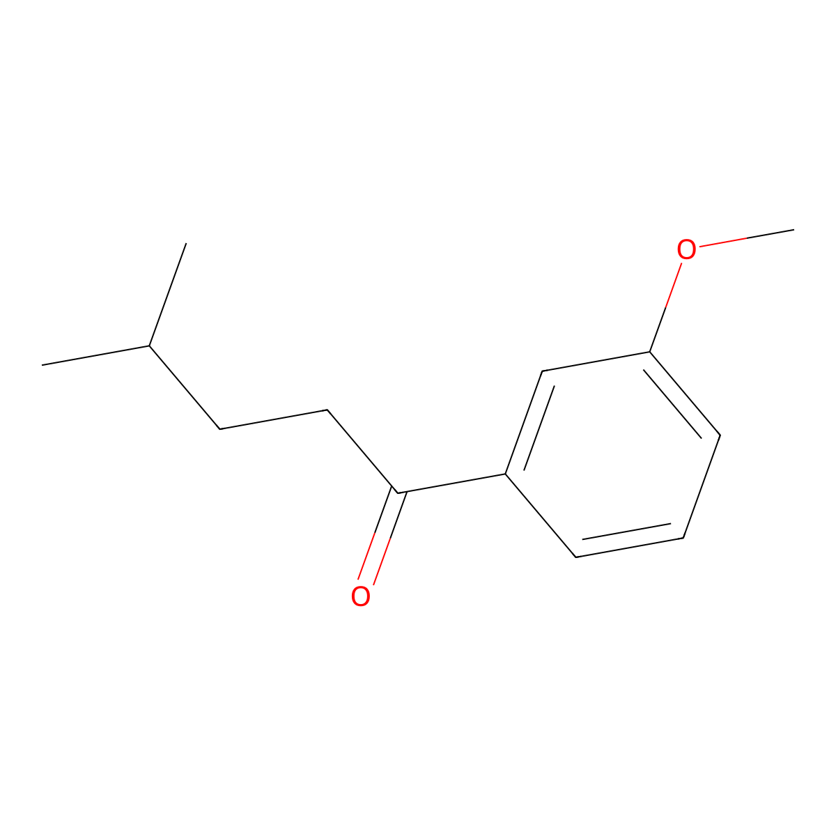 1-(3-Methoxyphenyl)-4-methyl-1-pentanone molecular structure, CAS 1225503-78-5