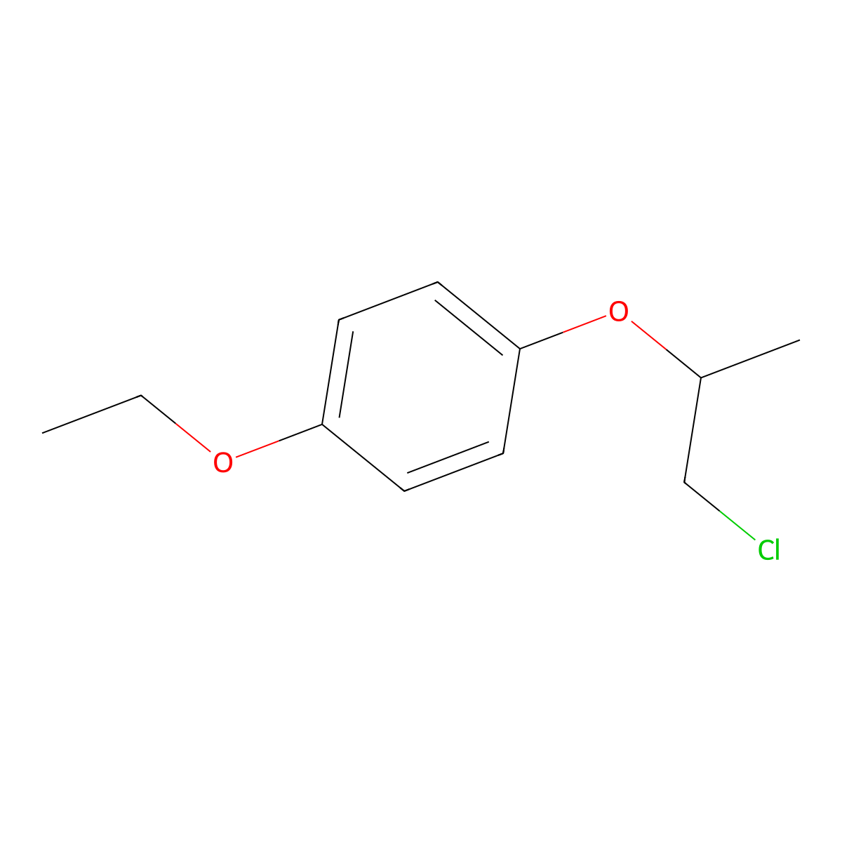 1-((1-Chloropropan-2-yl)oxy)-4-ethoxybenzene molecular structure, CAS 1225507-73-2