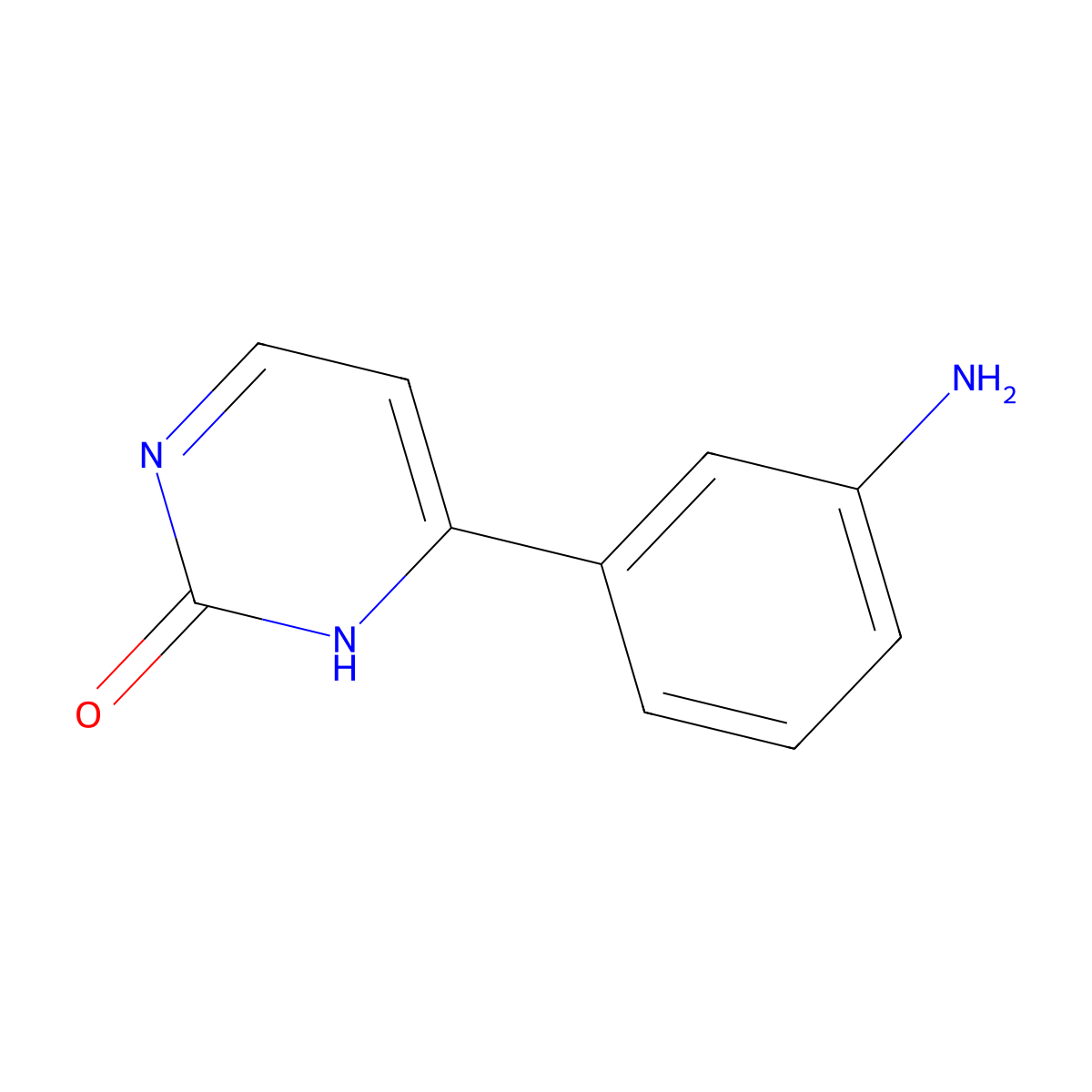 4-(3-Aminophenyl)-1,2-dihydropyrimidin-2-one molecular structure, CAS 1225516-09-5