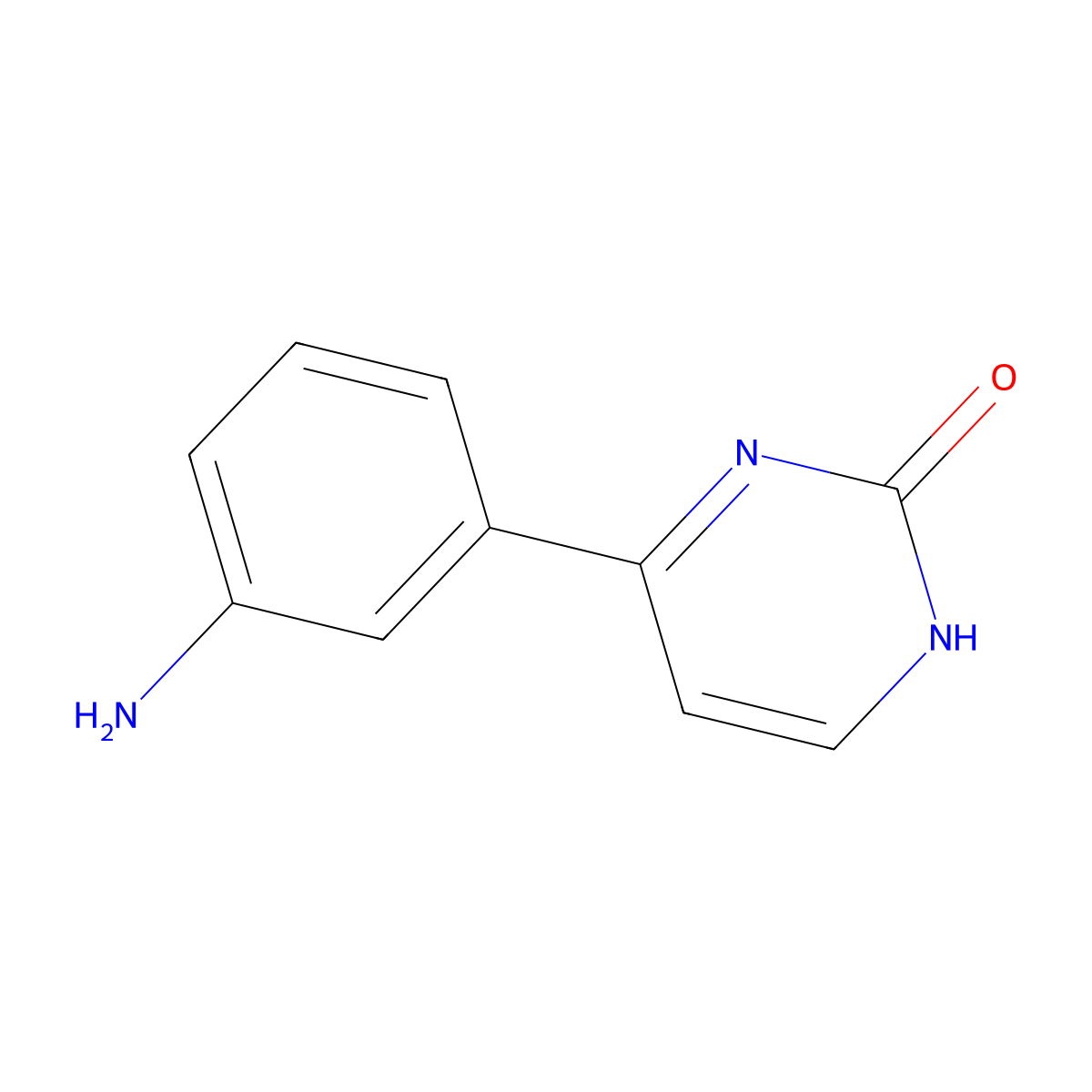 4-(3-Aminophenyl)-1,2-dihydropyrimidin-2-one molecular structure, CAS 1225516-09-5