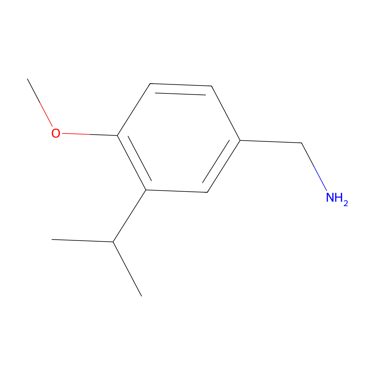 [4-Methoxy-3-(propan-2-yl)phenyl]methanamine molecular structure, CAS 1225518-40-0