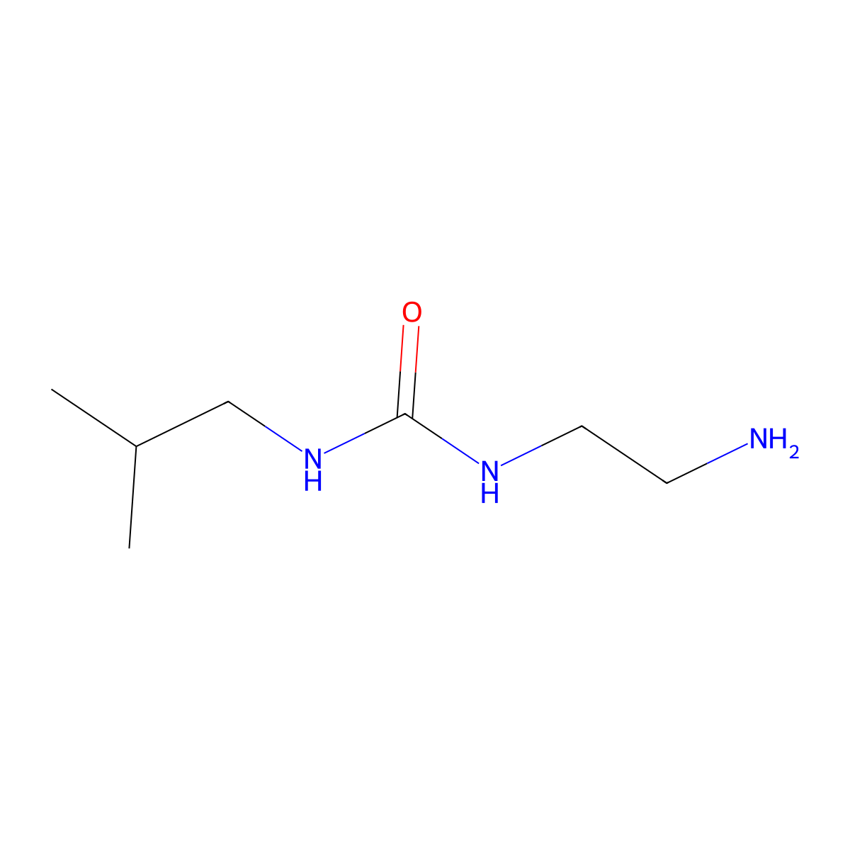 3-(2-Aminoethyl)-1-(2-methylpropyl)urea molecular structure, CAS 1225519-05-0