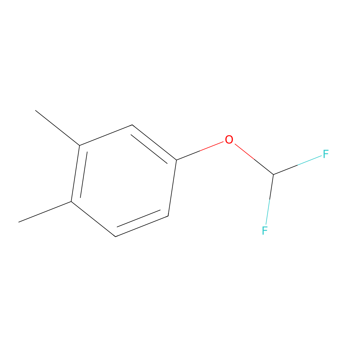 4-(Difluoromethoxy)-1,2-dimethylbenzene molecular structure, CAS 1225520-28-4