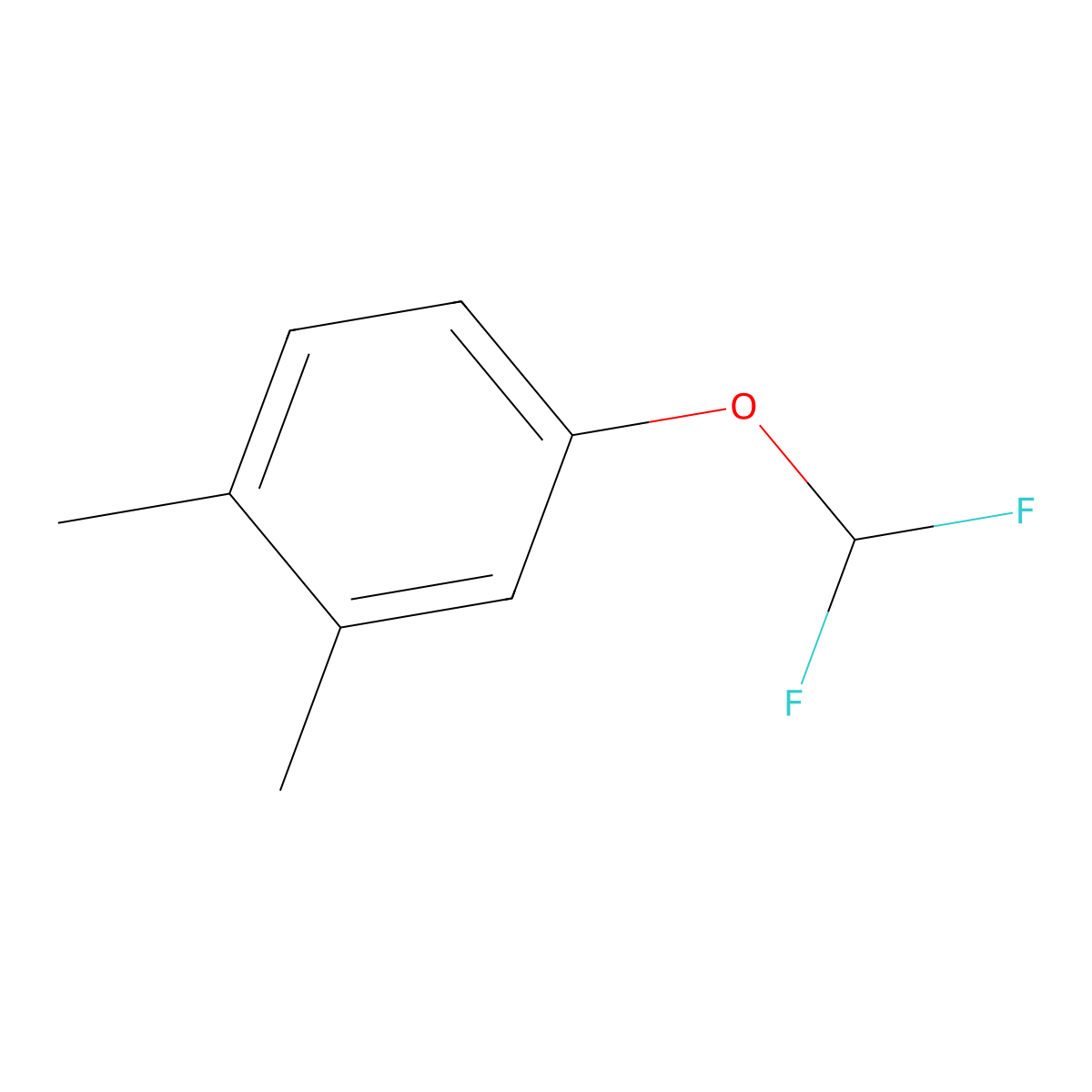 4-(Difluoromethoxy)-1,2-dimethylbenzene molecular structure, CAS 1225520-28-4