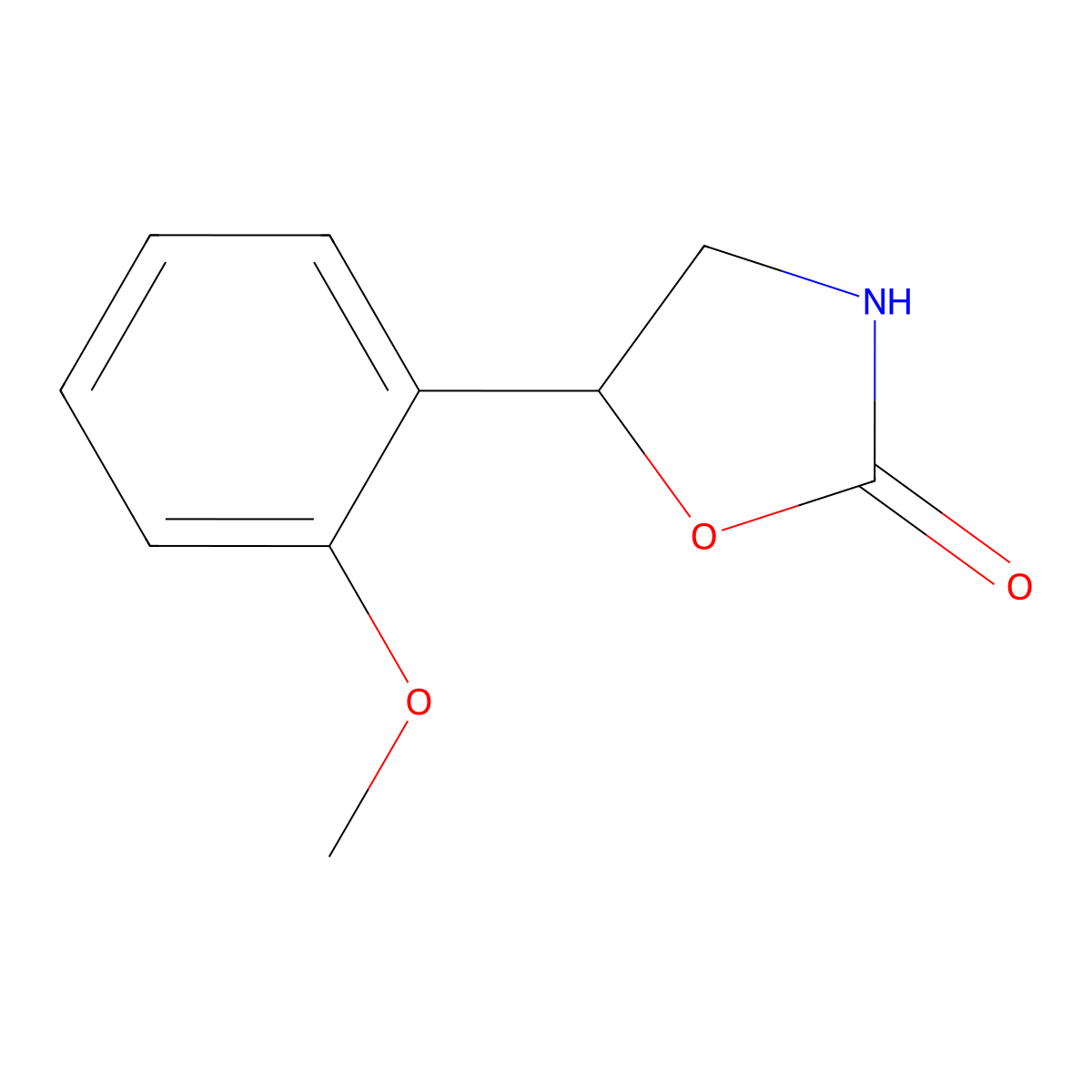 5-(2-Methoxyphenyl)-1,3-oxazolidin-2-one molecular structure, CAS 1225523-75-0