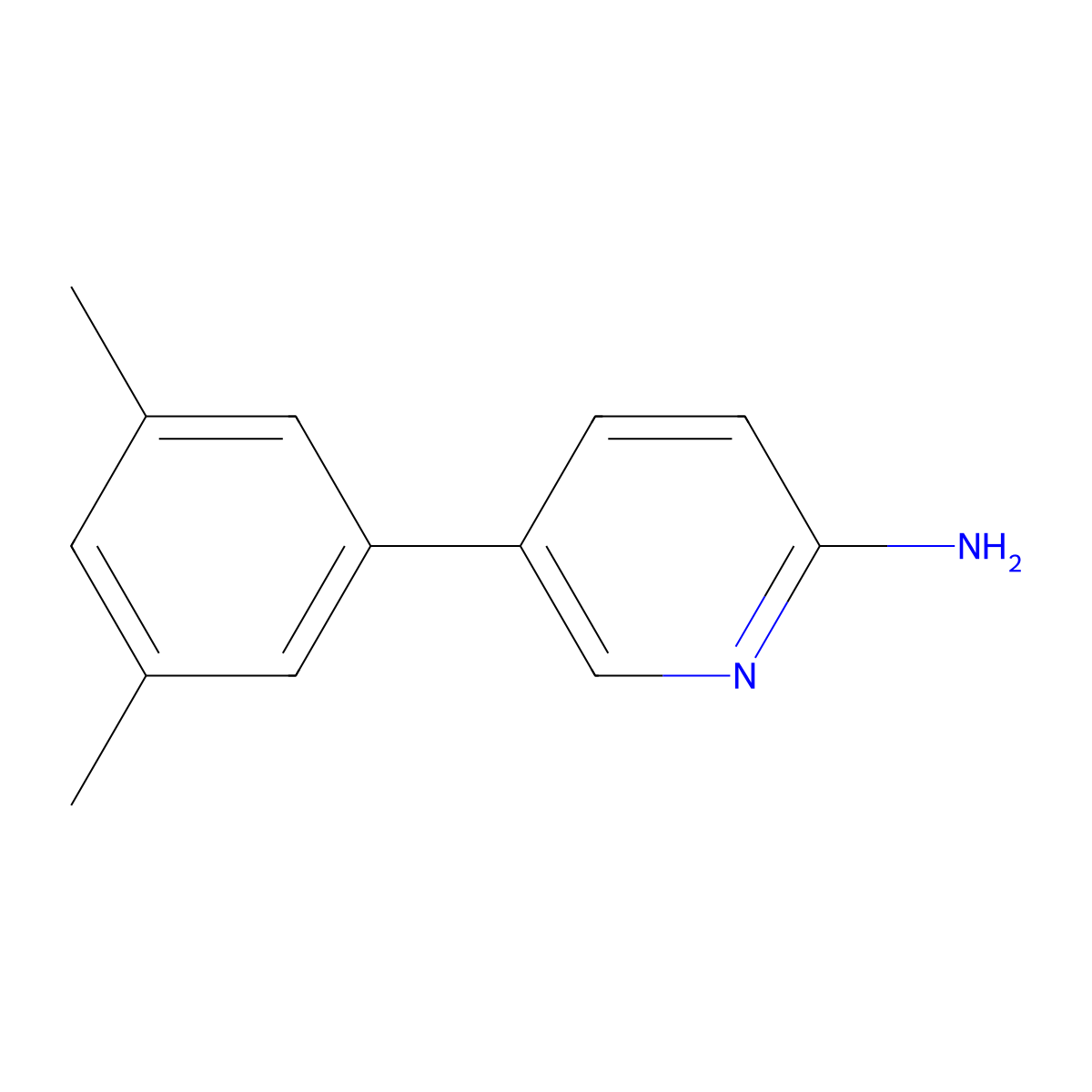 5-(3,5-Dimethylphenyl)pyridin-2-amine molecular structure, CAS 1225524-06-0