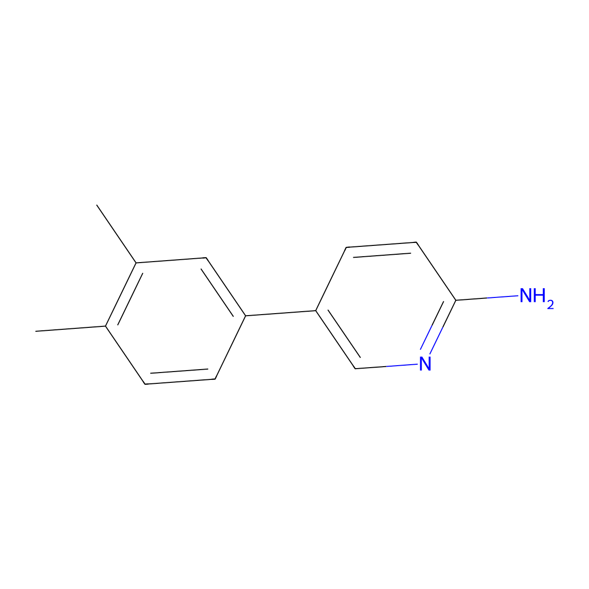 5-(3,4-Dimethylphenyl)pyridin-2-amine molecular structure, CAS 1225524-13-9