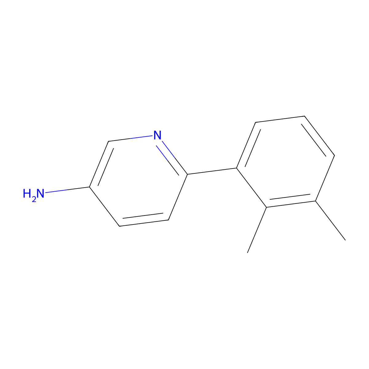 6-(2,3-Dimethylphenyl)pyridin-3-amine molecular structure, CAS 1225524-15-1