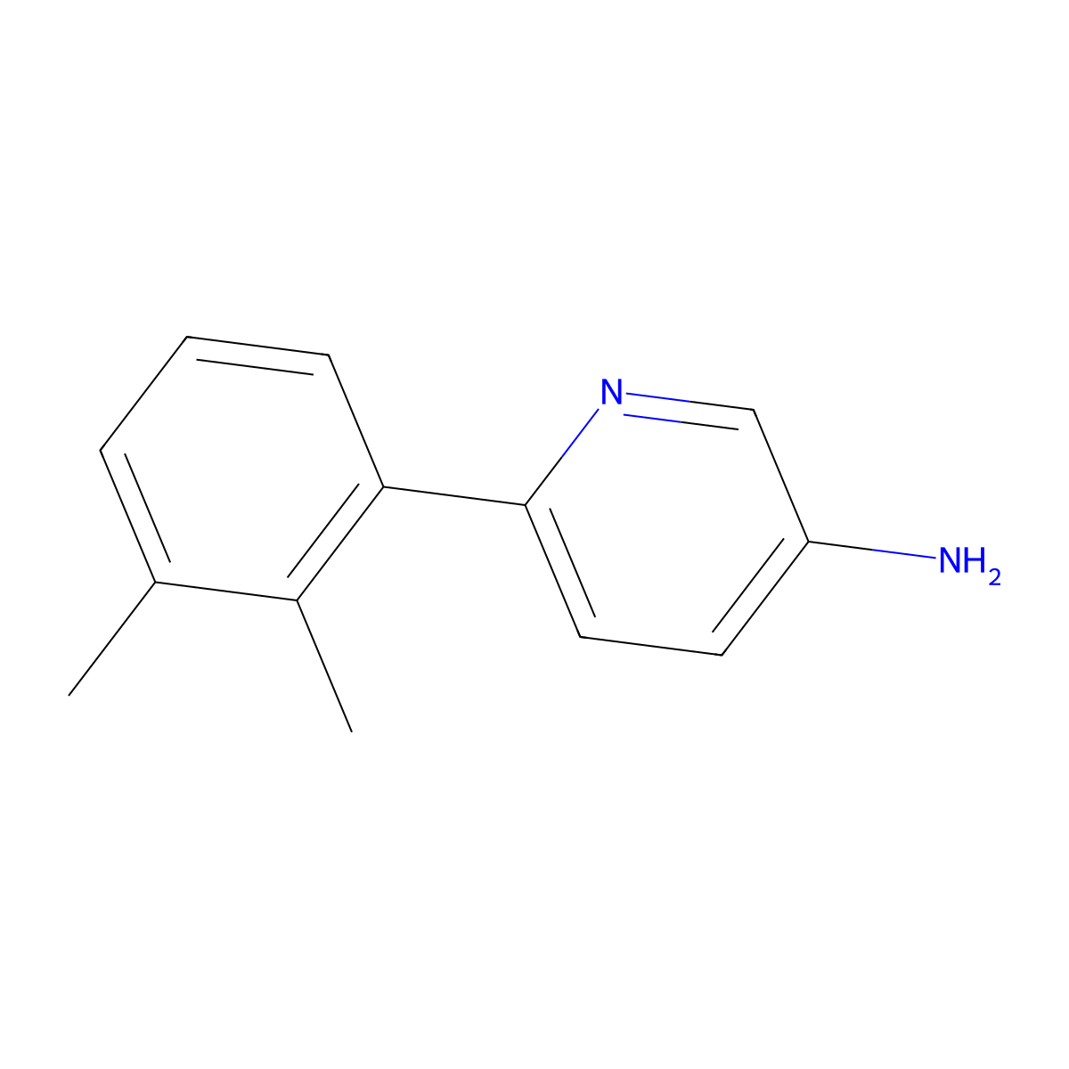 6-(2,3-Dimethylphenyl)pyridin-3-amine molecular structure, CAS 1225524-15-1