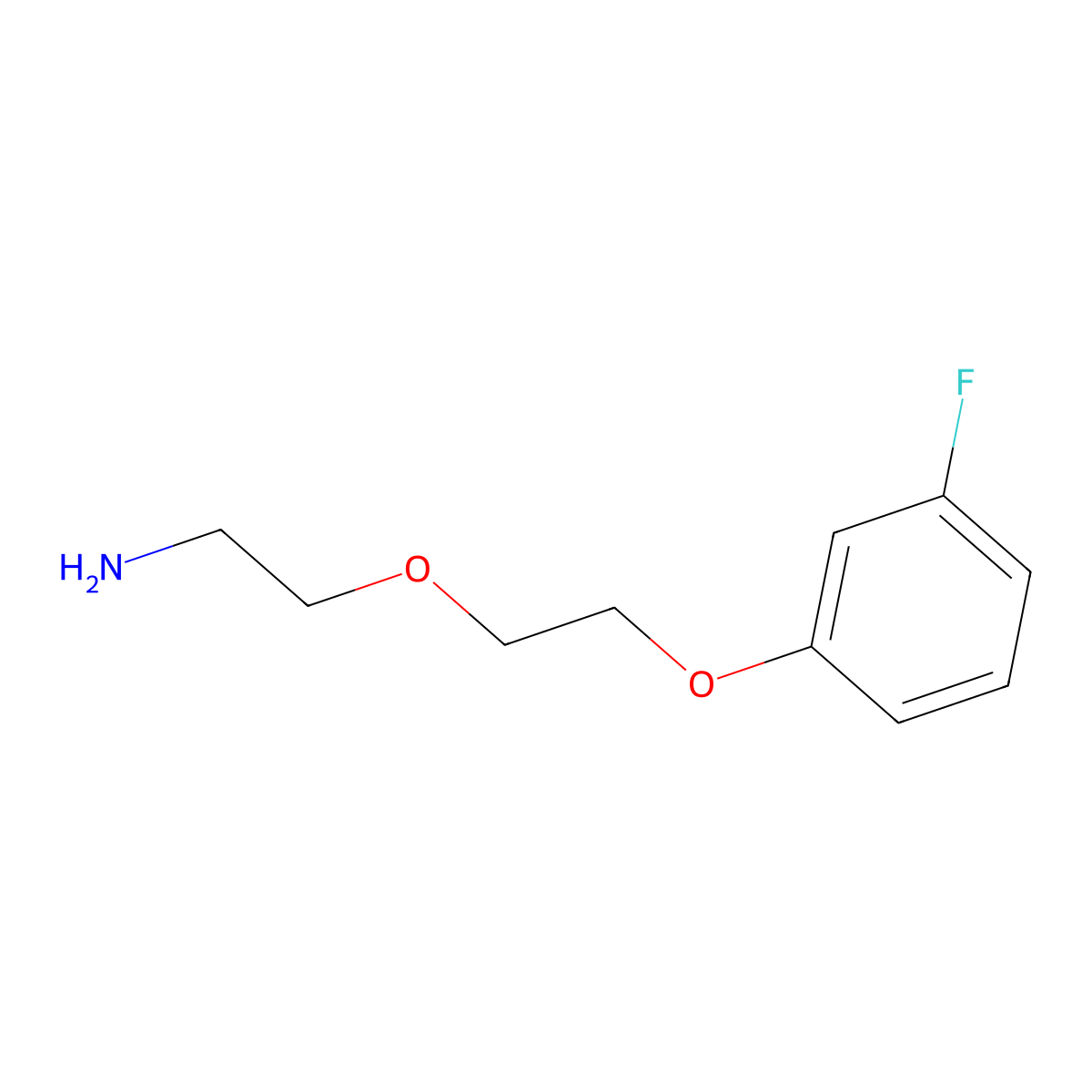 2-[2-(3-Fluorophenoxy)ethoxy]ethan-1-amine molecular structure, CAS 1225525-09-6