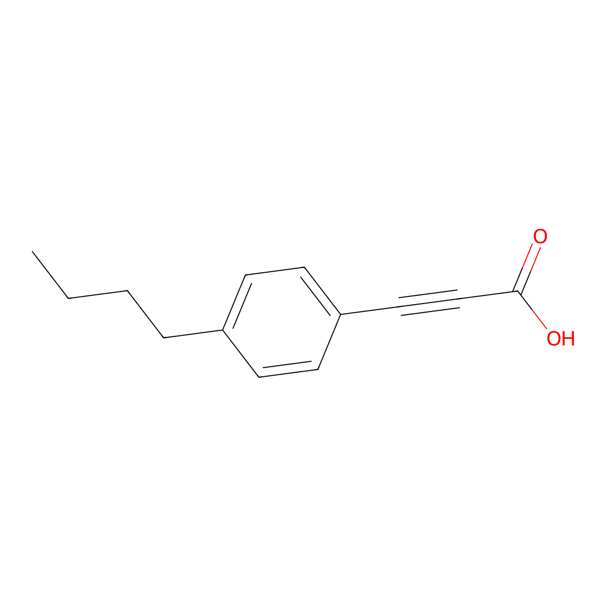 3-(4-Butylphenyl)-2-propynoic acid molecular structure, CAS 1225526-35-1