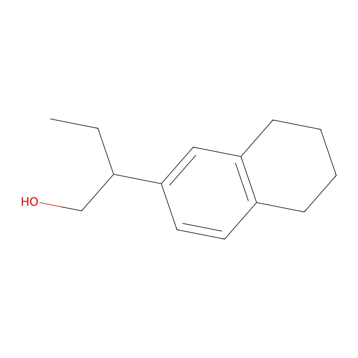 2-(5,6,7,8-Tetrahydronaphthalen-2-yl)butan-1-ol molecular structure, CAS 1225527-51-4