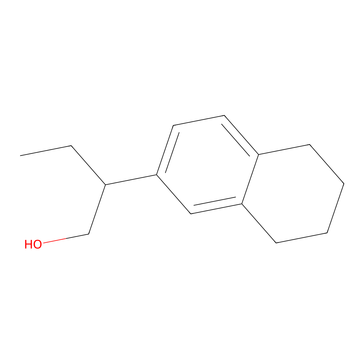 2-(5,6,7,8-Tetrahydronaphthalen-2-yl)butan-1-ol molecular structure, CAS 1225527-51-4