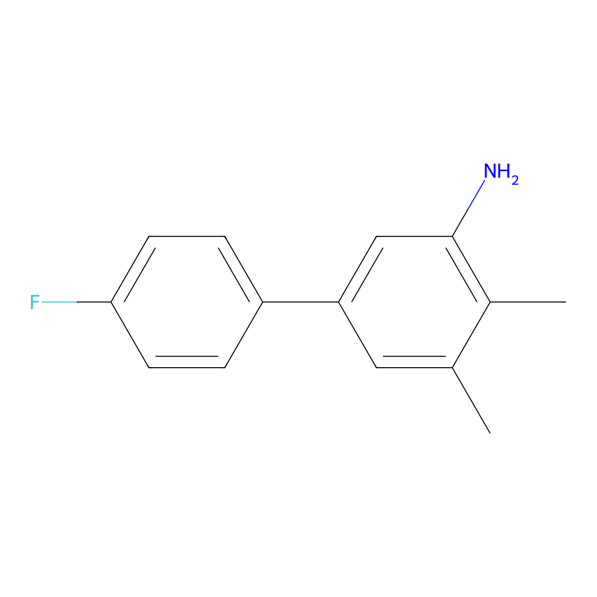 5-(4-Fluorophenyl)-2,3-dimethylaniline molecular structure, CAS 1225529-36-1