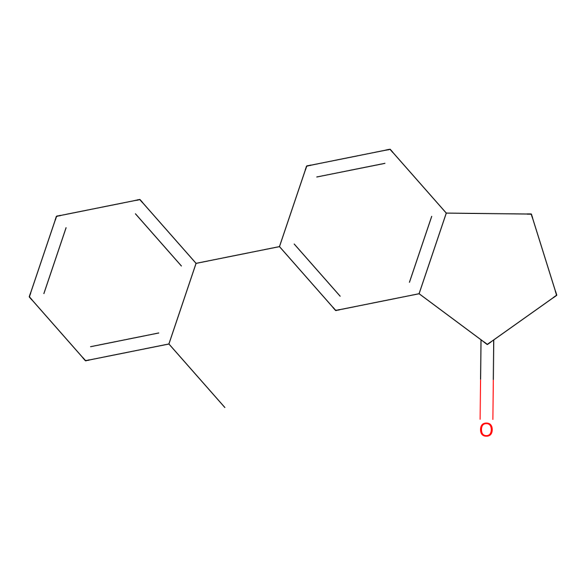 6-(o-Tolyl)-2,3-dihydro-1H-inden-1-one molecular structure, CAS 1225530-84-6
