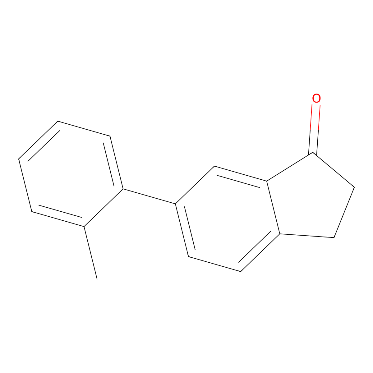 6-(o-Tolyl)-2,3-dihydro-1H-inden-1-one molecular structure, CAS 1225530-84-6