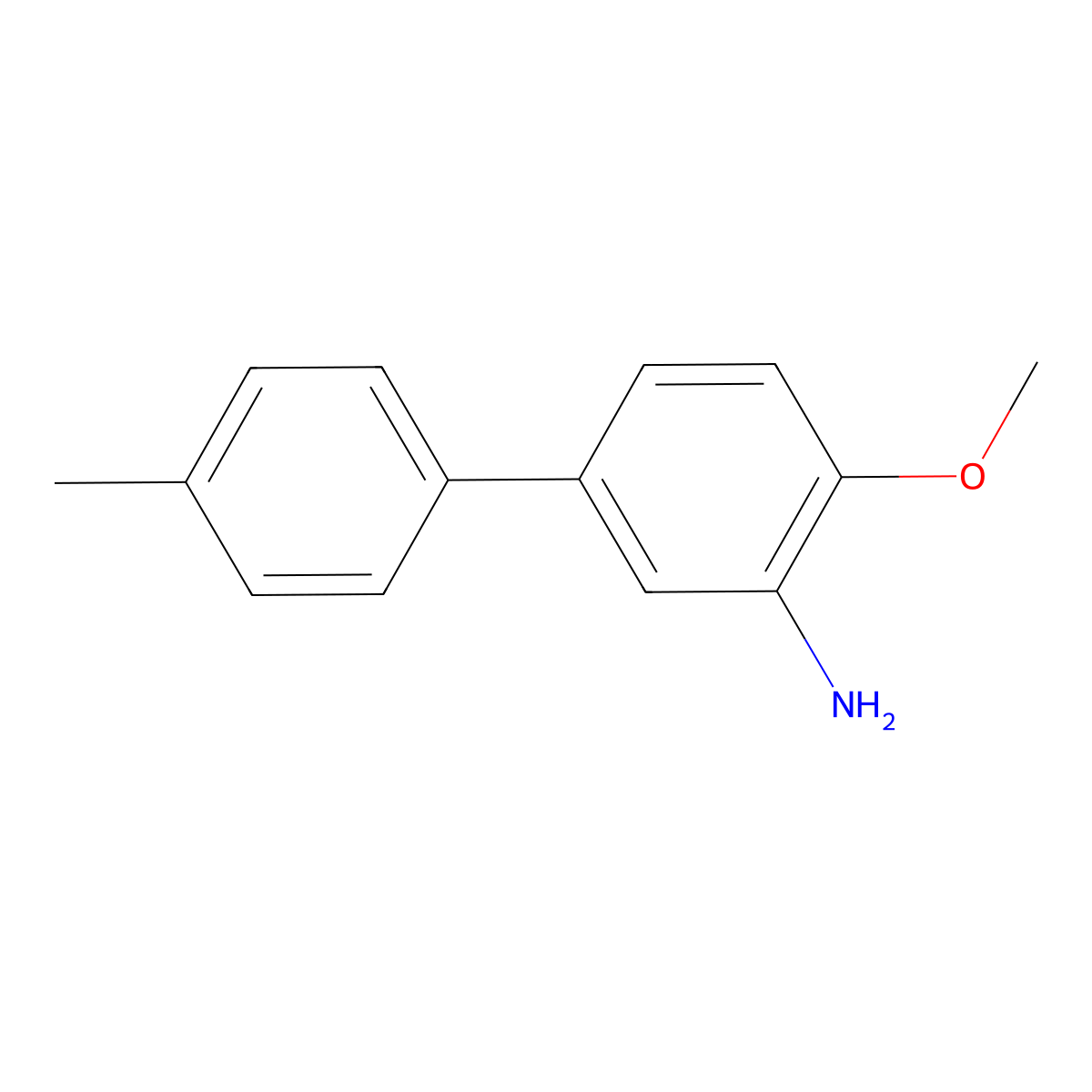 2-Methoxy-5-(4-methylphenyl)aniline molecular structure, CAS 1225534-55-3