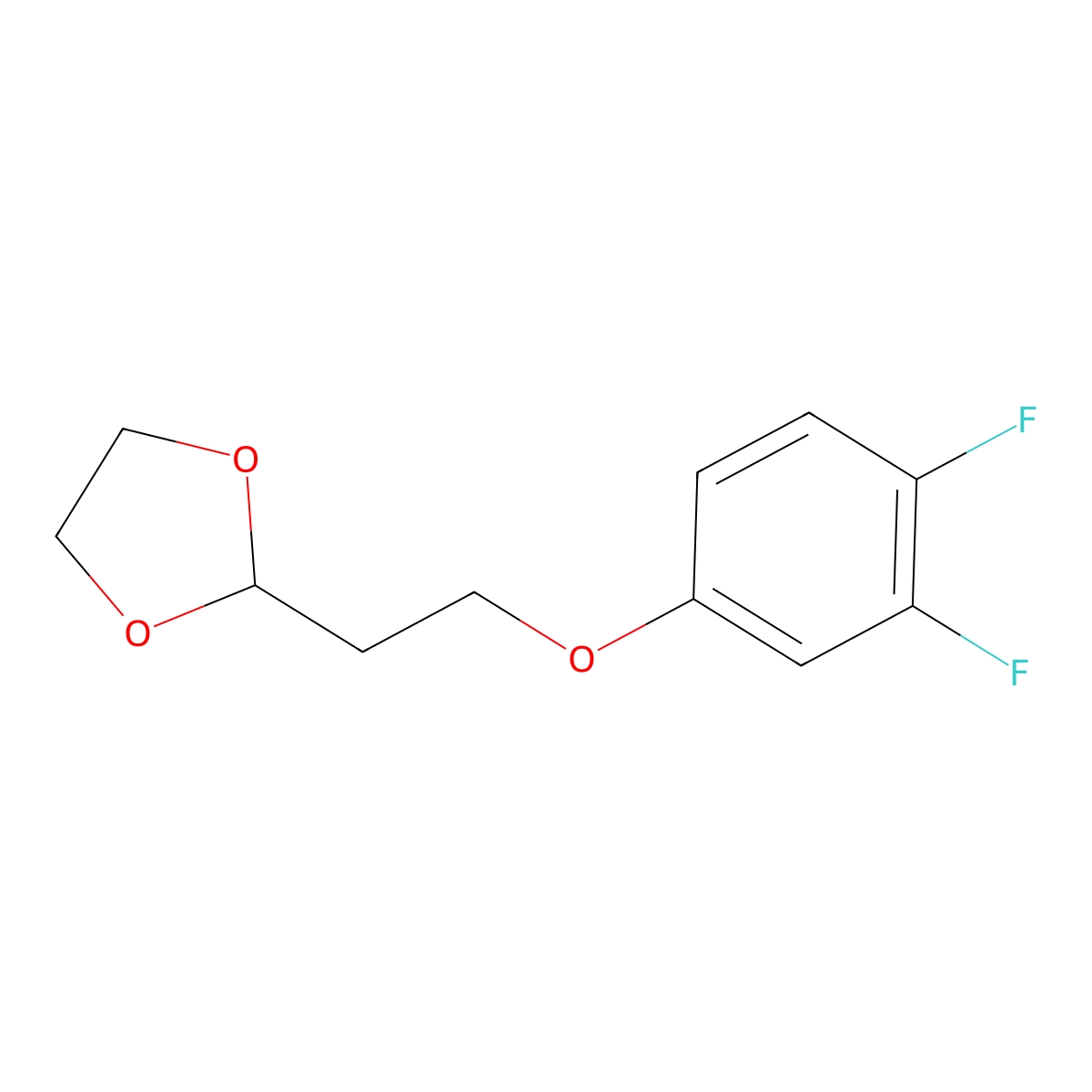 2-[2-(3,4-Difluoro-phenoxy)ethyl]-1,3-dioxolane molecular structure, CAS 1225539-47-8