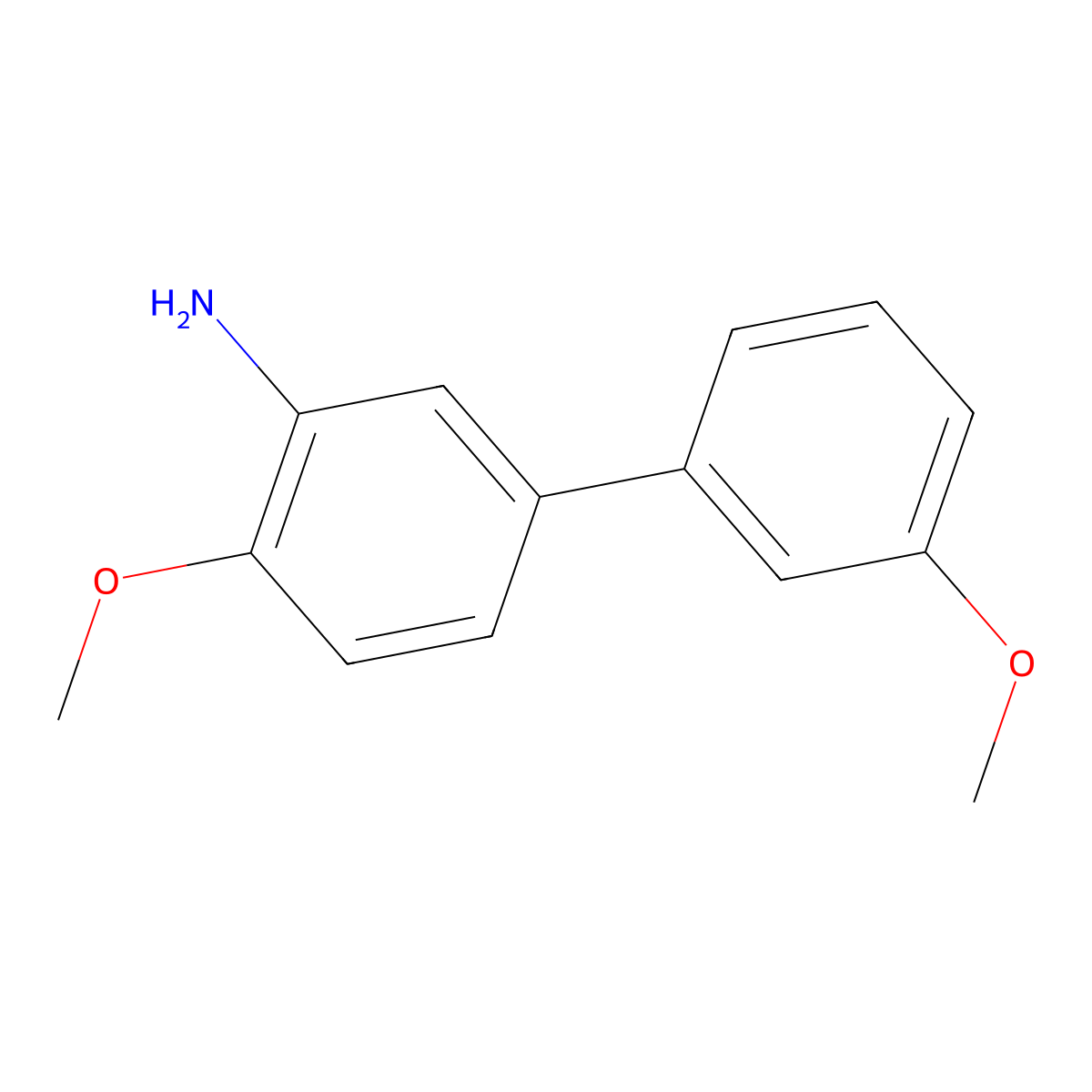 2-Methoxy-5-(3-methoxyphenyl)aniline molecular structure, CAS 1225540-54-4