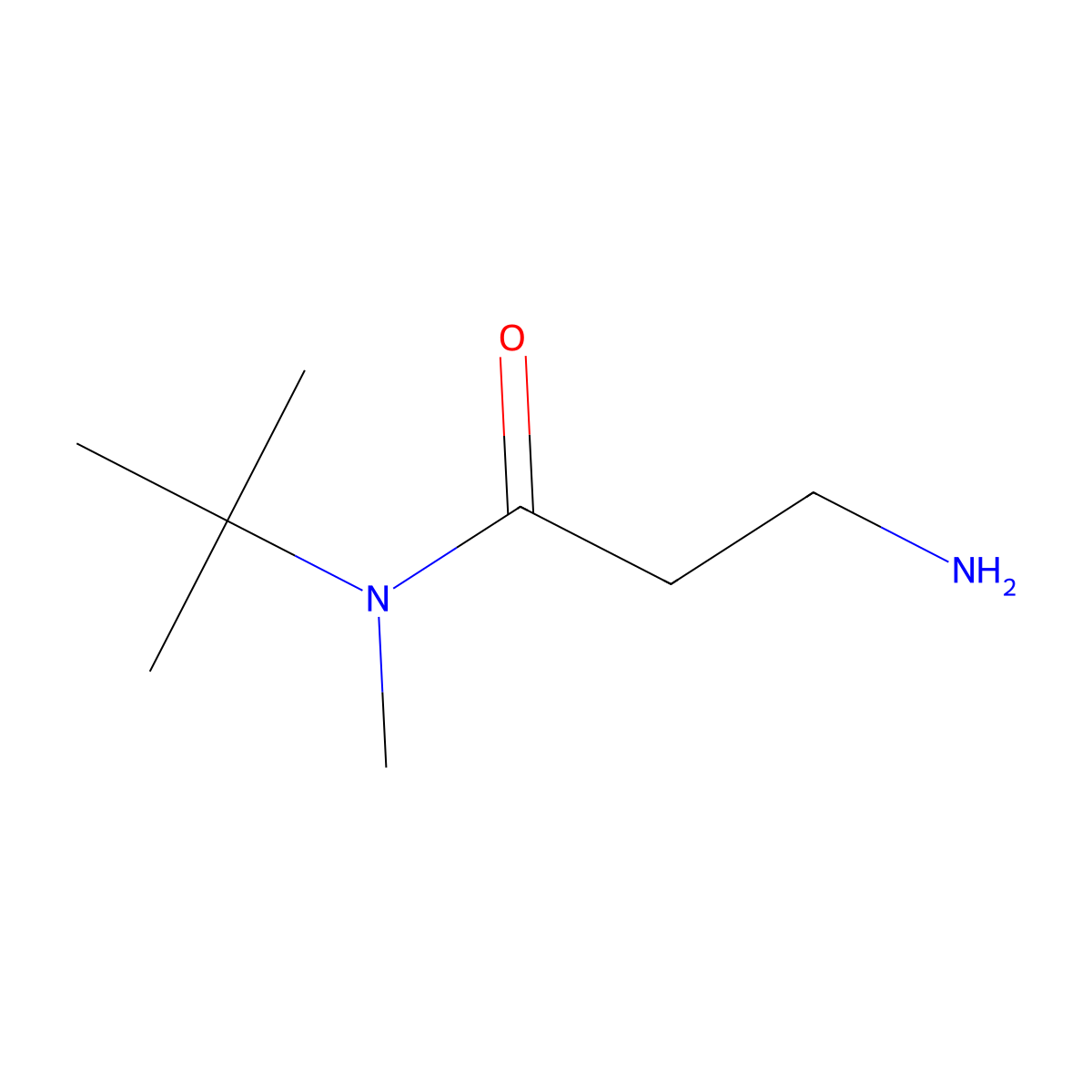 3-Amino-N-(tert-butyl)-N-methylpropanamide molecular structure, CAS 1225541-00-3