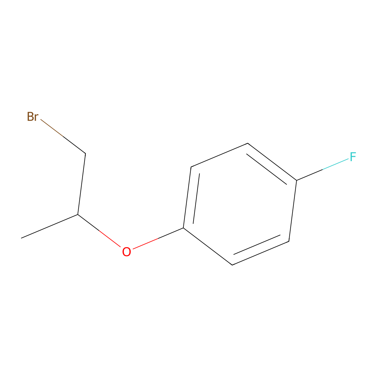 1-(2-Bromo-1-methylethoxy)-4-fluorobenzene molecular structure, CAS 1225544-80-8